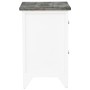Gray and white Paulownia wood bedside table 38x28x45 cm by vidaXL, Nightstands - Ref: Foro24-284047, Price: 51,32 €, Discount: %