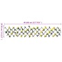 Expandable lattice artificial yellow ivy 5 units 180x20 cm by , fence panels - Ref: Foro24-366597, Price: 56,20 €, Discount: %