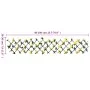 Expandable lattice artificial yellow ivy 5 units 180x20 cm by , fence panels - Ref: Foro24-366597, Price: 58,29 €, Discount: %