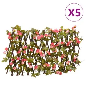 Rosa künstliches Efeu-Spalier, erweiterbar, 5 Stück, 180 x 20 cm von , Zaunpaneele - Ref: Foro24-366577, Preis: 81,71 €, Raba...