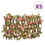 Enrejado expansible hiedra artificial rosa 5 uds 180x20 cm de , Paneles de vallas - Ref: Foro24-366577, Precio: 81,71 €, Desc...