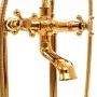 Freestanding bathtub faucet gold stainless steel 99.5 cm by vidaXL, bathtub faucets - Ref: Foro24-145095, Price: 236,30 €, Di...