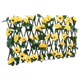Enrejado valla expansible hiedra artificial amarillo 180x20 cm de , Paneles de vallas - Ref: Foro24-366596, Precio: 20,33 €, ...