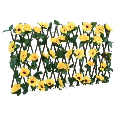 Enrejado valla expansible hiedra artificial amarillo 180x20 cm de , Paneles de vallas - Ref: Foro24-366596, Precio: 20,30 €, ...