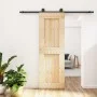 Puerta corredera con herrajes madera maciza de pino 70x210 cm de , Puertas - Ref: Foro24-3203070, Precio: 175,18 €, Descuento: %