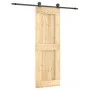 Puerta corredera con herrajes madera maciza de pino 70x210 cm de , Puertas - Ref: Foro24-3203070, Precio: 175,18 €, Descuento: %