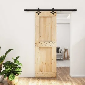 Puerta corredera con herrajes madera maciza de pino 70x210 cm by , Doors - Ref: Foro24-3203128, Price: 170,42 €, Discount: %