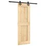 Puerta corredera con herrajes madera maciza de pino 70x210 cm de , Puertas - Ref: Foro24-3203128, Precio: 167,36 €, Descuento: %