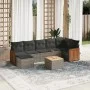 8-teiliges Gartensofa-Set und graue synthetische Rattankissen von , Gartensets - Ref: Foro24-3227880, Preis: 466,82 €, Rabatt: %