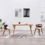 Esszimmerstühle, 2 Stück, gebogenes Holz und cremefarbenes Kunstleder von vidaXL, Essstühle - Ref: Foro24-283106, Preis: 286,...