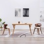 Esszimmerstühle, 2 Stück, gebogenes Holz und cremefarbenes Kunstleder von vidaXL, Essstühle - Ref: Foro24-283106, Preis: 292,...