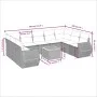 Garden sofa set with beige cushions 10 pieces synthetic rattan by , Garden sets - Ref: Foro24-3225149, Price: 622,01 €, Disco...
