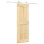 Puerta corredera con herrajes madera maciza de pino 70x210 cm de , Puertas - Ref: Foro24-3203090, Precio: 185,72 €, Descuento: %