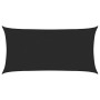 Toldo de vela HDPE negro 160 g/m² 2,5x5 m