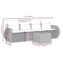 Gartenmöbel-Set, 5-teilig, mit schwarzen Polstern aus synthetischem Rattan. von , Gartensets - Ref: Foro24-3224880, Preis: 30...