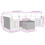 Garten-Essgruppe 7-teilig mit schwarzen Polstern aus synthetischem Rattan von , Gartensets - Ref: Foro24-3227476, Preis: 438,...