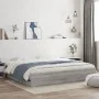 Sonoma gray engineered wood bed with drawers 160x200 cm by , Beds and slatted bases - Ref: Foro24-3207264, Price: 168,66 €, D...