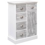 Sideboard mit 10 Schubladen graues Holz 113x30x79 cm von vidaXL, Sideboards - Ref: Foro24-284173, Preis: 260,94 €, Rabatt: %