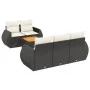 6-teiliges Gartensofa-Set und schwarze synthetische Rattankissen von , Gartensets - Ref: Foro24-3224887, Preis: 425,33 €, Rab...
