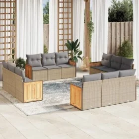 12-teiliges Gartensofa-Set und braune synthetische Rattankissen von , Gartensets - Ref: Foro24-3227515, Preis: 929,57 €, Raba...