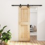 Schiebetür mit Beschlägen aus massivem Kiefernholz 70x210 cm von , Türen - Ref: Foro24-3203145, Preis: 172,79 €, Rabatt: %