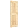 Puerta corredera con herrajes madera maciza de pino 70x210 cm