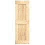 Puerta corredera con herrajes madera maciza de pino 70x210 cm