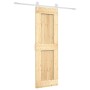 Puerta corredera con herrajes madera maciza de pino 70x210 cm