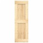 Puerta corredera con herrajes madera maciza de pino 70x210 cm