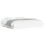 Estructura cama con cajones madera ingeniería blanca 160x200 cm de , Camas y somieres - Ref: Foro24-3207259, Precio: 162,33 €...