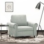 Hellgrauer Samtsessel 60 cm von , Sofas - Ref: Foro24-359509, Preis: 171,34 €, Rabatt: %