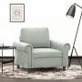 Sillón de terciopelo gris claro 60 cm de , Sofás - Ref: Foro24-359509, Precio: 171,34 €, Descuento: %