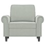 Hellgrauer Samtsessel 60 cm von , Sofas - Ref: Foro24-359509, Preis: 171,34 €, Rabatt: %
