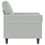 Sillón de terciopelo gris claro 60 cm de , Sofás - Ref: Foro24-359509, Precio: 171,34 €, Descuento: %