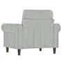 Sillón de terciopelo gris claro 60 cm de , Sofás - Ref: Foro24-359509, Precio: 171,34 €, Descuento: %