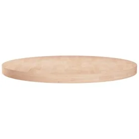 Round untreated oak wood table surface Ø70x4 cm by , Table tops - Ref: Foro24-342911, Price: 119,92 €, Discount: %