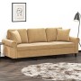 3-Sitzer-Sofa mit braunen Samtkissen 180 cm von , Sofas - Ref: Foro24-3200962, Preis: 342,62 €, Rabatt: %