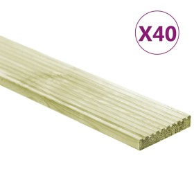 Terrassendielen 40 Stück imprägniertes Kiefernholz 5,8 m² 1m von , Böden und Teppiche - Ref: Foro24-3107766, Preis: 370,74 €,...