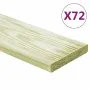 Terrace boards 72 pcs impregnated pine wood 8.64 m² 1m by , Floors and carpets - Ref: Foro24-3107772, Price: 438,76 €, Discou...