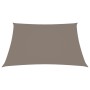 Toldo de vela cuadrado tela Oxford gris taupe 2,5x2,5 m