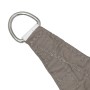 Toldo de vela cuadrado tela Oxford gris taupe 2,5x2,5 m