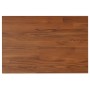 Encimera baño madera maciza tratada marrón oscuro 60x40x2,5 cm