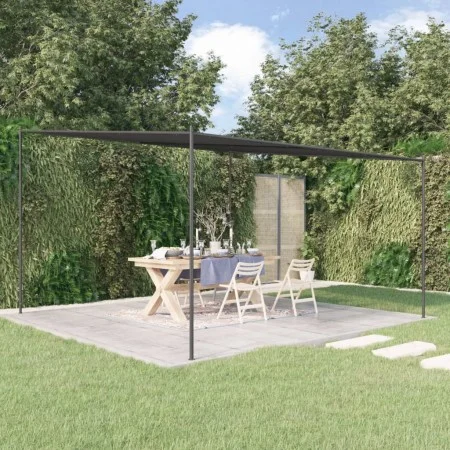 Steel gazebo and anthracite gray fabric 4x4 m 180 g/m² by , Tents and gazebos - Ref: Foro24-362465, Price: 210,54 €, Discount: %