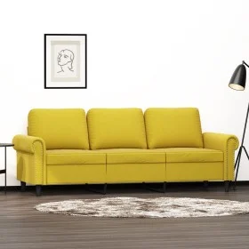 3-Sitzer-Sofa aus gelbem Samt, 180 cm von , Sofas - Ref: Foro24-359545, Preis: 274,90 €, Rabatt: %
