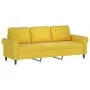 3-Sitzer-Sofa aus gelbem Samt, 180 cm von , Sofas - Ref: Foro24-359545, Preis: 274,90 €, Rabatt: %