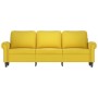 3-Sitzer-Sofa aus gelbem Samt, 180 cm von , Sofas - Ref: Foro24-359545, Preis: 292,83 €, Rabatt: %