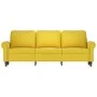 3-Sitzer-Sofa aus gelbem Samt, 180 cm von , Sofas - Ref: Foro24-359545, Preis: 274,90 €, Rabatt: %