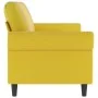 3-Sitzer-Sofa aus gelbem Samt, 180 cm von , Sofas - Ref: Foro24-359545, Preis: 274,90 €, Rabatt: %