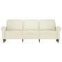 Cremefarbenes 3-Sitzer-Sofa aus Samt, 180 cm von , Sofas - Ref: Foro24-359547, Preis: 356,47 €, Rabatt: %