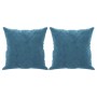 3-Sitzer-Sofa mit blauen Samtkissen 180 cm von , Sofas - Ref: Foro24-3200964, Preis: 325,67 €, Rabatt: %